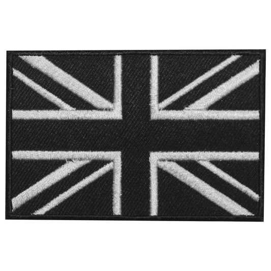 UK England Black National Flag Embroidered Iron on Sew on Patch Badge For Clothes etc. 9 x 6 cm