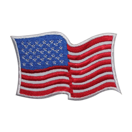 USA America Flying National Flag Embroidered Iron on Sew on Patch Badge For Clothes etc. 9 x 6 cm