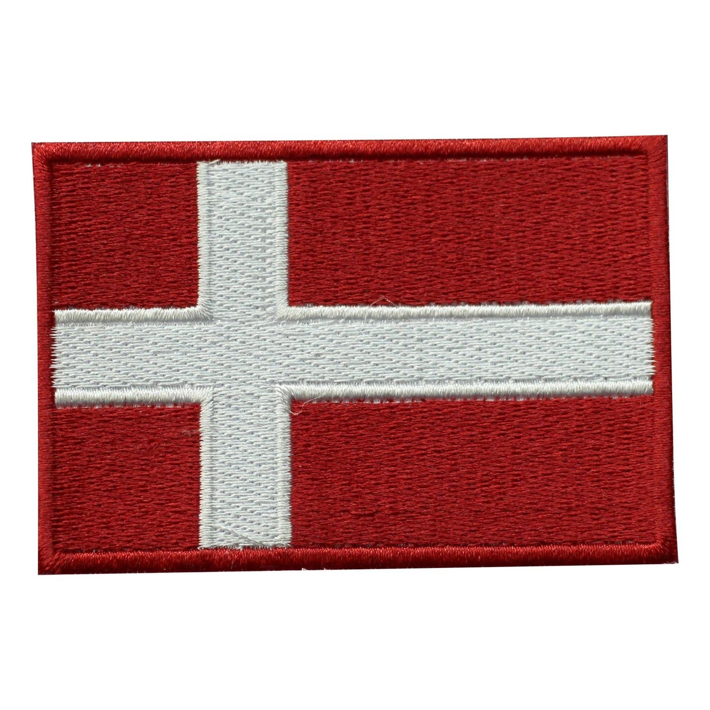 Denmark National Flag Embroidered Iron on Sew on Patch Badge For Clothes etc. 9 x 6 cm