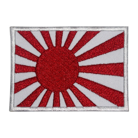 Rising sun Flag Embroidered Iron on Sew on Patch Badge For Clothes etc. 7 x 5 cm