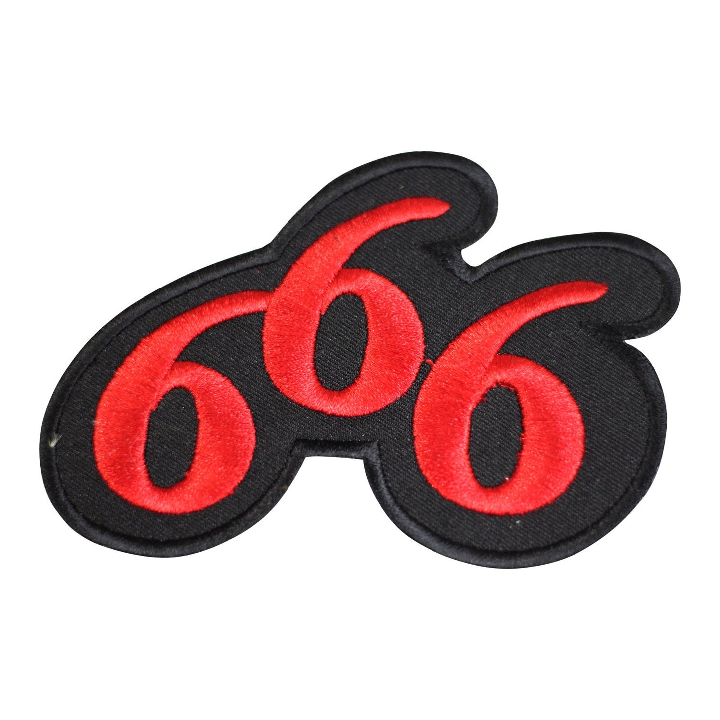 Devil 666 Biker Patch Embroidered Iron on Sew on Patch Badge For Clothes etc. 10.5x7cm