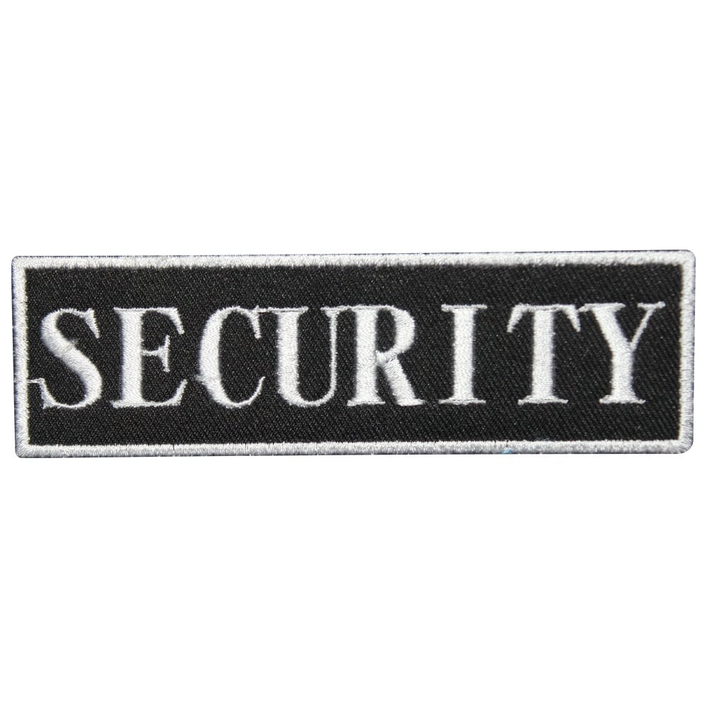 Security 13 CM Patch Embroidered Iron on Sew on Patch Badge For Clothes etc. 13 x4 cm