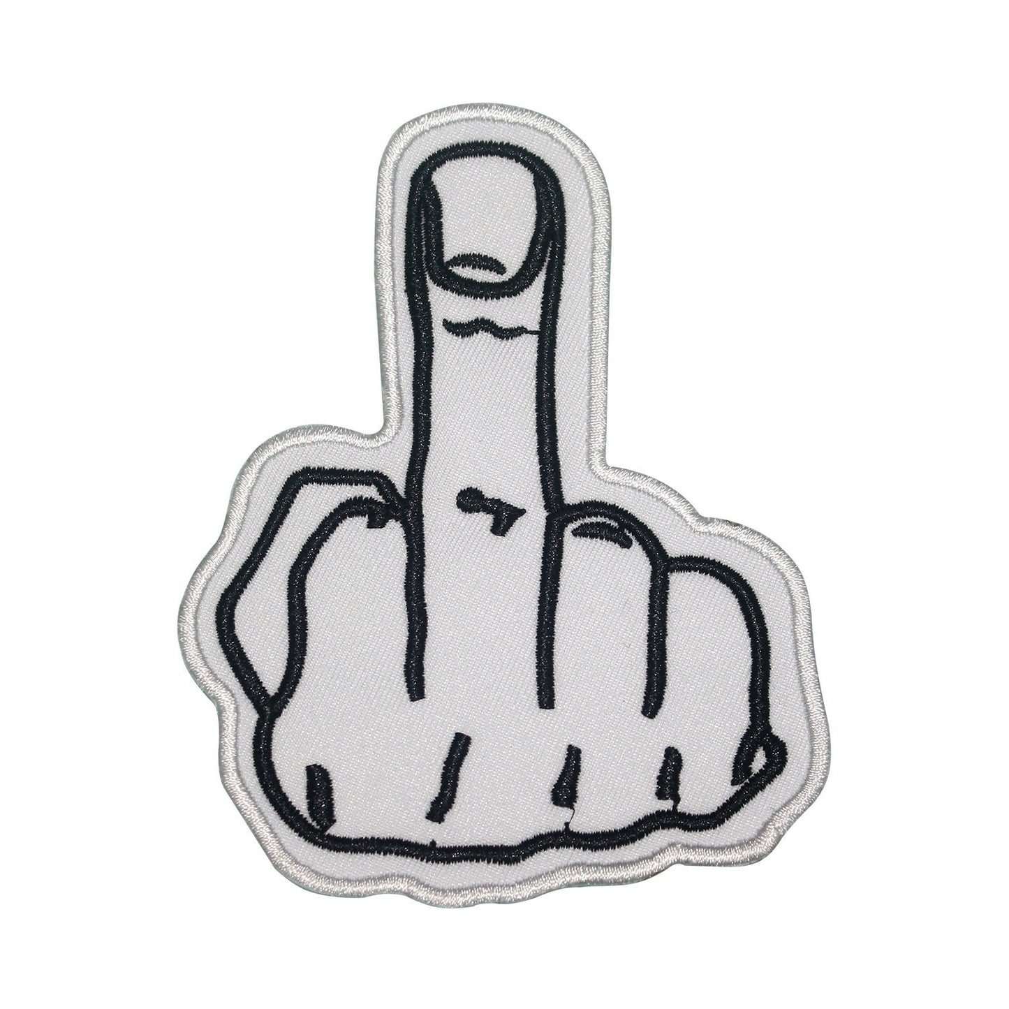 Middle Finger Patch Embroidered Iron on Sew on Patch Badge For Clothes etc.