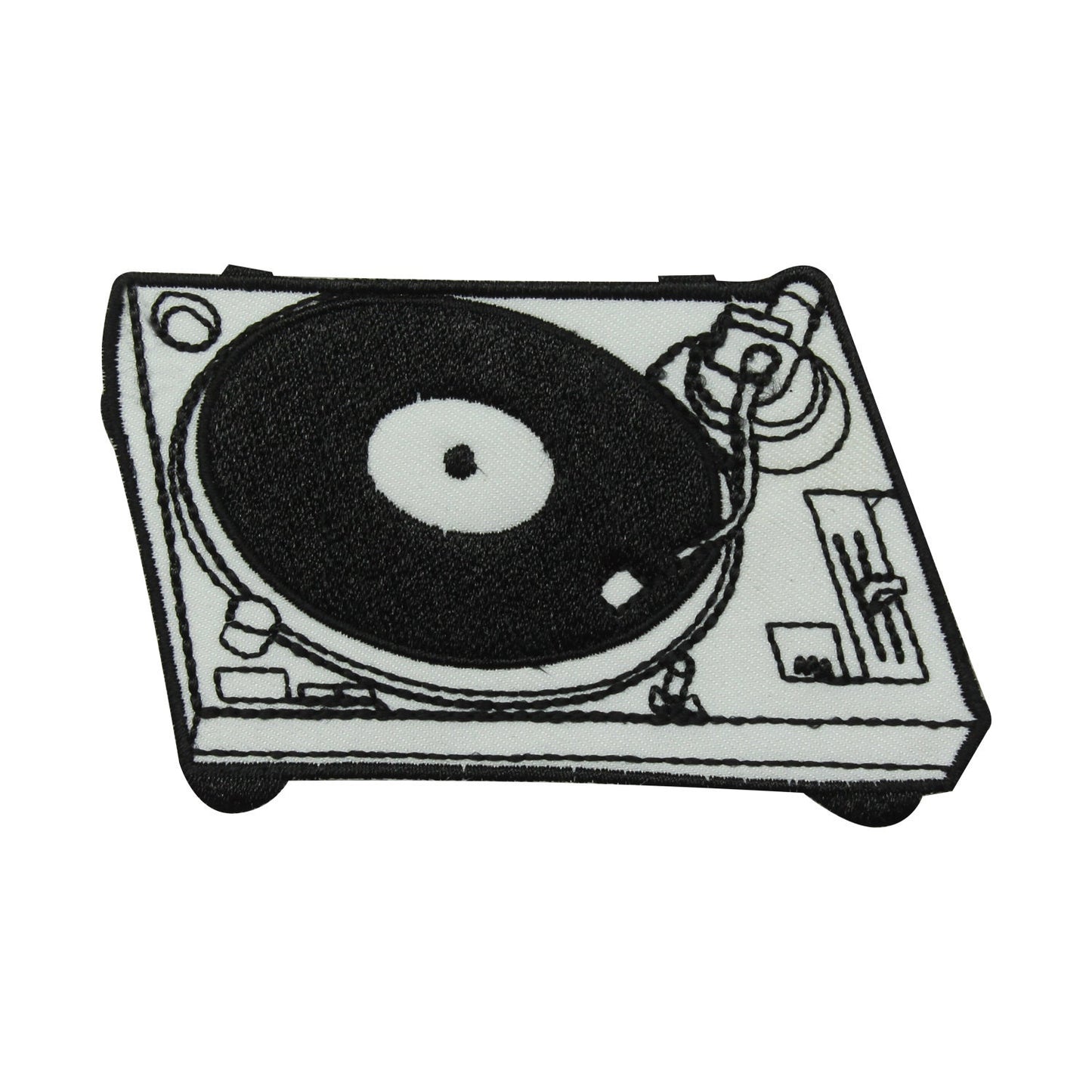 Dj Deck Patch Embroidered Iron on Sew on Patch Badge For Clothes etc. 9 X 6 CM