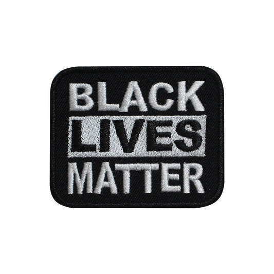 Black Lives Matter Embroidered Iron on Sew on Patch Badge For Clothes etc. 7.5 X 6 CM