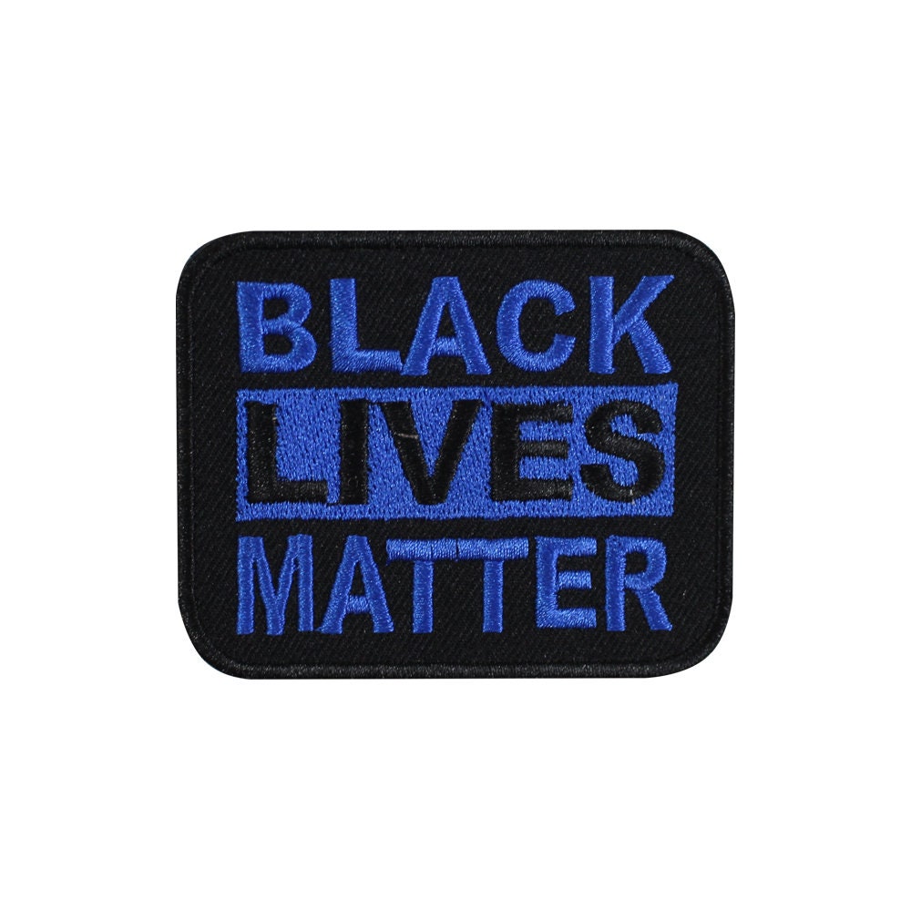 Black Lives Matter Embroidered Iron on Sew on Patch Badge For Clothes etc. 7.5 X 6 CM