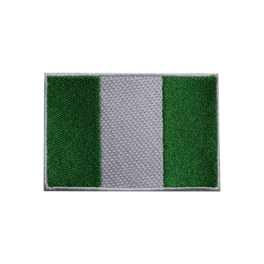 Nigeria National Flag Embroidered Iron on Sew on Patch Badge For Clothes etc.