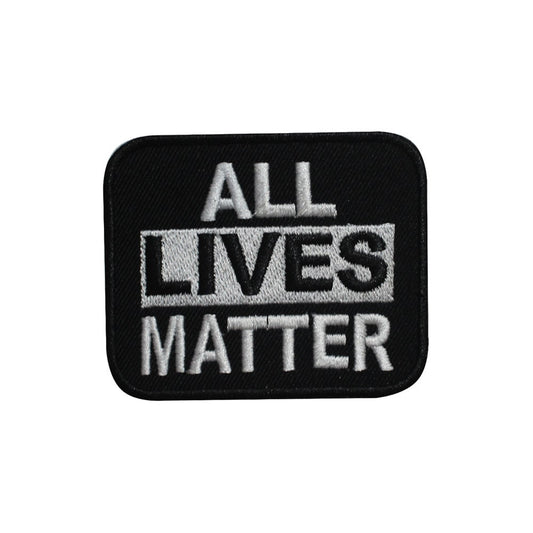 All Lives Matter Embroidered Iron on Sew on Patch Badge For Clothes etc. 7.5 X 6 CM