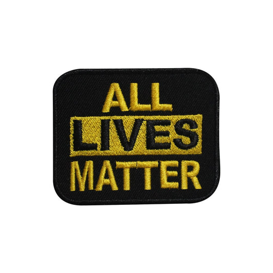 All Lives Matter Embroidered Iron on Sew on Patch Badge For Clothes etc. 7.5 X 6 CM