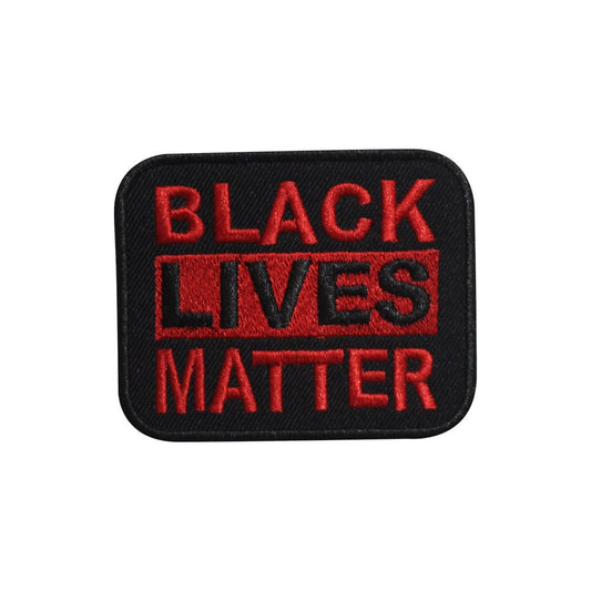 Black Lives Matter Embroidered Iron on Sew on Patch Badge For Clothes etc. 7.5 X 6 CM