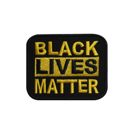 Black Lives Matter Embroidered Iron on Sew on Patch Badge For Clothes etc. 7.5 X 6 CM