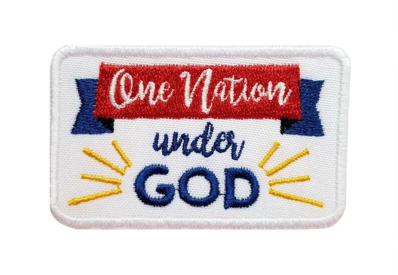 USA Quotes, 4th july, USA Independence patch, Land of Free, God Bless America  Embroidered Iron on Sew on Patch Badge For Clothes etc.