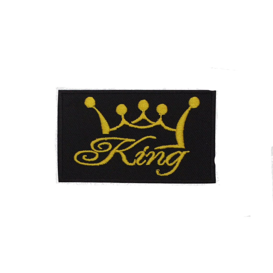 King Crown patch, King Patch Embroidered Iron on Sew on Patch Badge For Clothes etc. 7.5x6cm