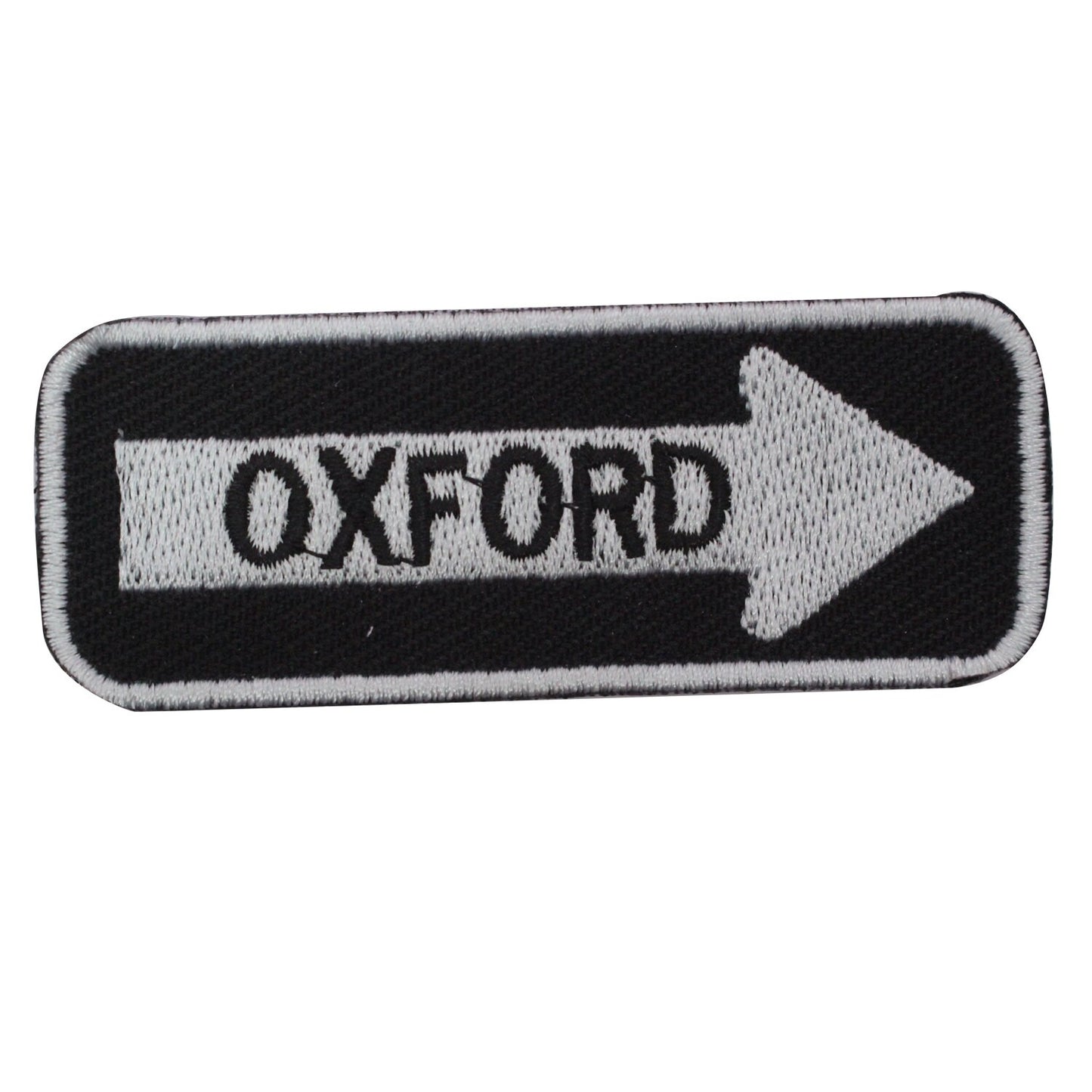 Oxford Road Sign Biker Embroidered Iron on Sew on Patch Badge For Clothes etc. 7.5x3cm