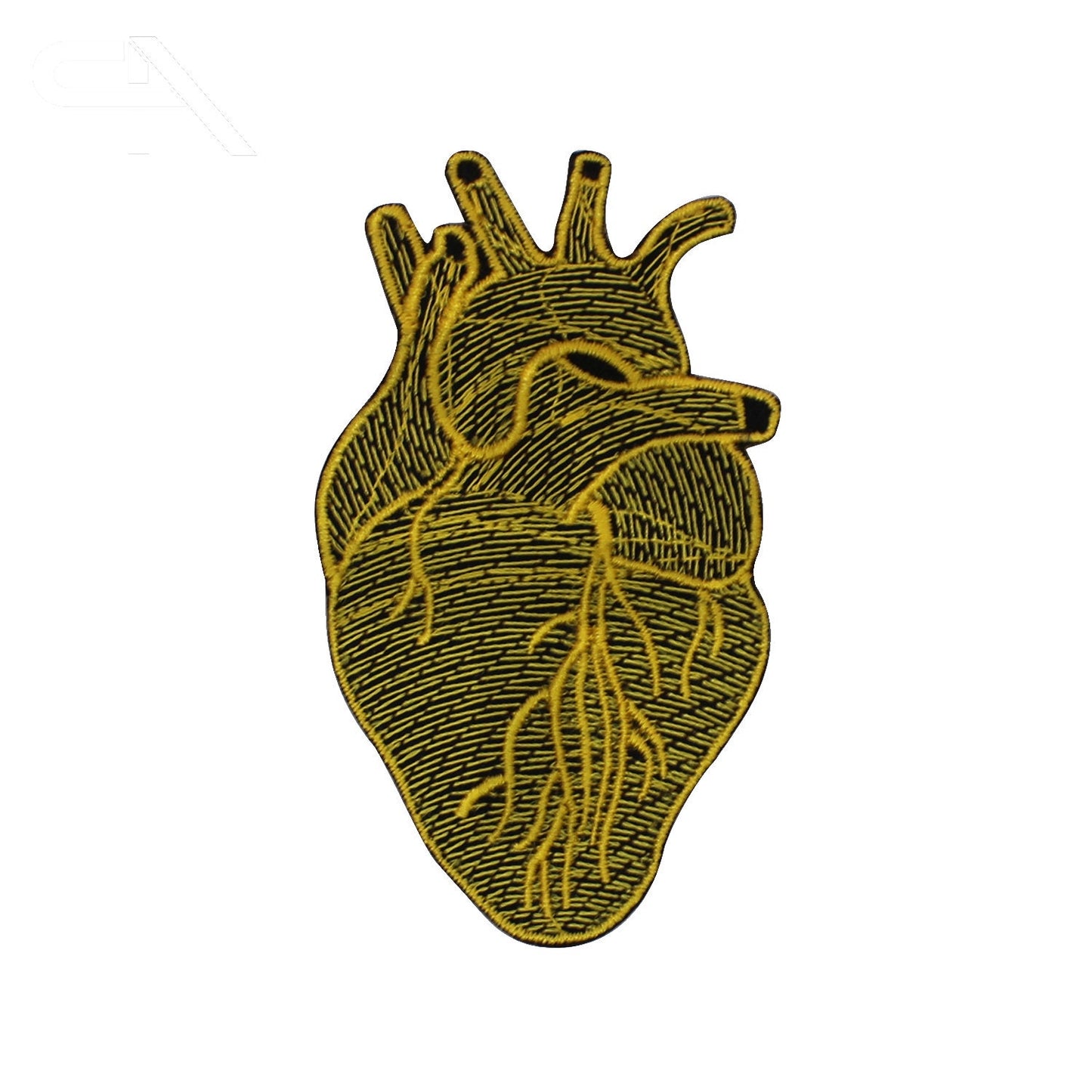 Human heart, heart patch Embroidered Iron on Sew on Patch Badge For Clothes etc. 8.5x5.5cm