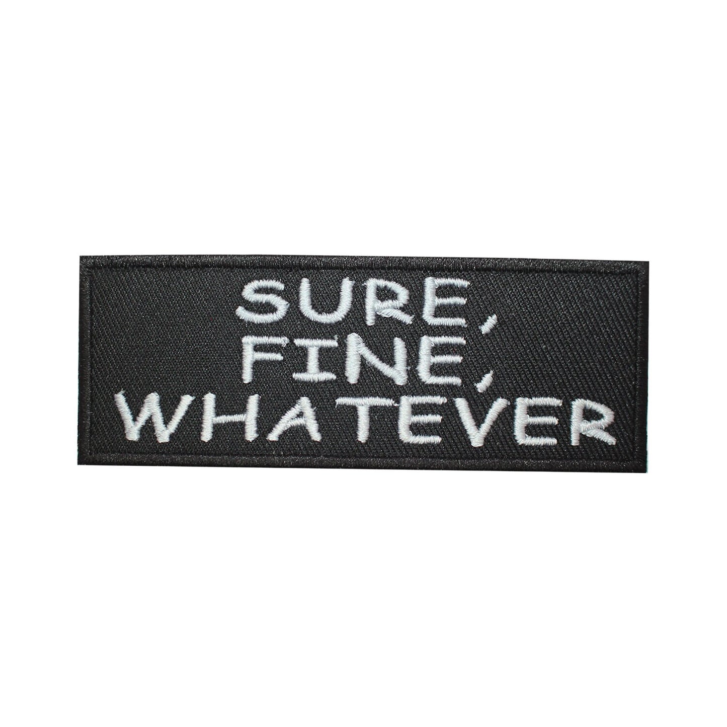 whatever Humorous Patch, funny Quotes Patches Embroidered Iron on Sew on Patch Badge For Clothes etc. 10x4cm