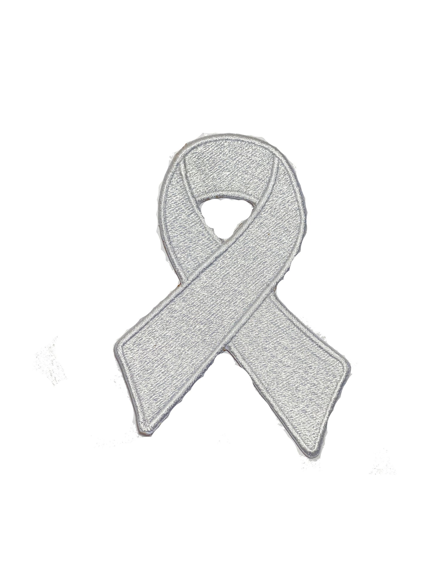 Cancer Awareness patch, Lung Cancer awareness ribbon patch, disease awareness patch Embroidered Iron on Sew on Patch Badge For Clothes etc. 9x6cm