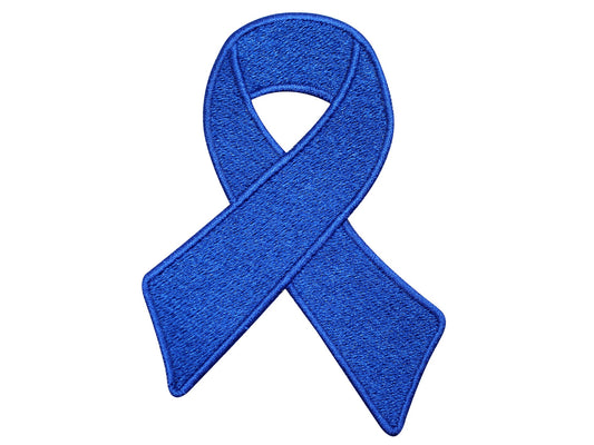 Cancer Awareness patch, Colon Cancer Awareness ribbon patch, disease awareness patch Embroidered Iron on Sew on Patch Badge For Clothes etc. 9x6cm