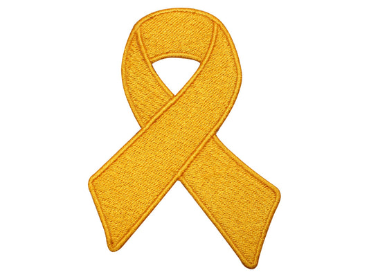 Cancer Awareness patch, Childhood Cancer Awareness ribbon patch, disease awareness patch Embroidered Iron on Sew on Patch Badge For Clothes etc. 9x6cm