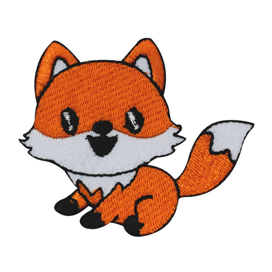 Baby fox Patch, kids rhymes patch Embroidered Iron on Sew on Patch Badge For Clothes etc. 6x5cm