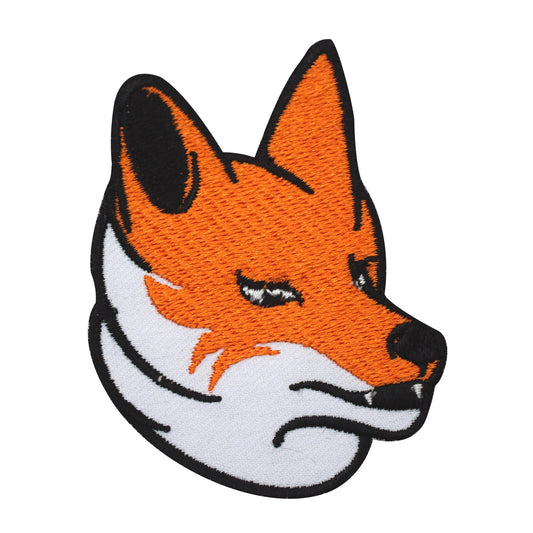 Baby fox  face Patch, kids rhymes patch Embroidered Iron on Sew on Patch Badge For Clothes etc. 7x5cm