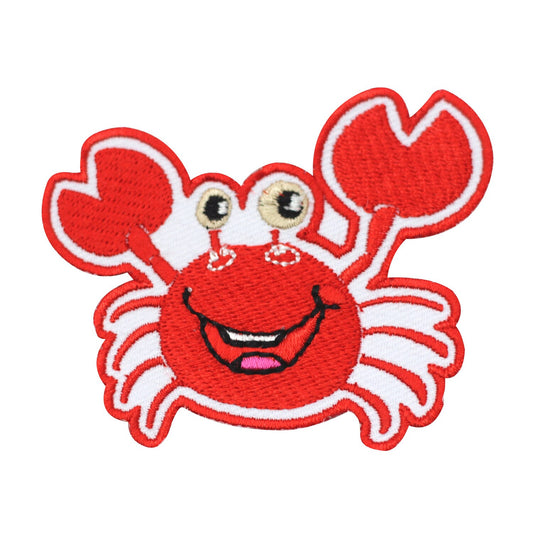 Baby Crab Patch, kids rhymes patch Embroidered Iron on Sew on Patch Badge For Clothes etc. 7x6cm