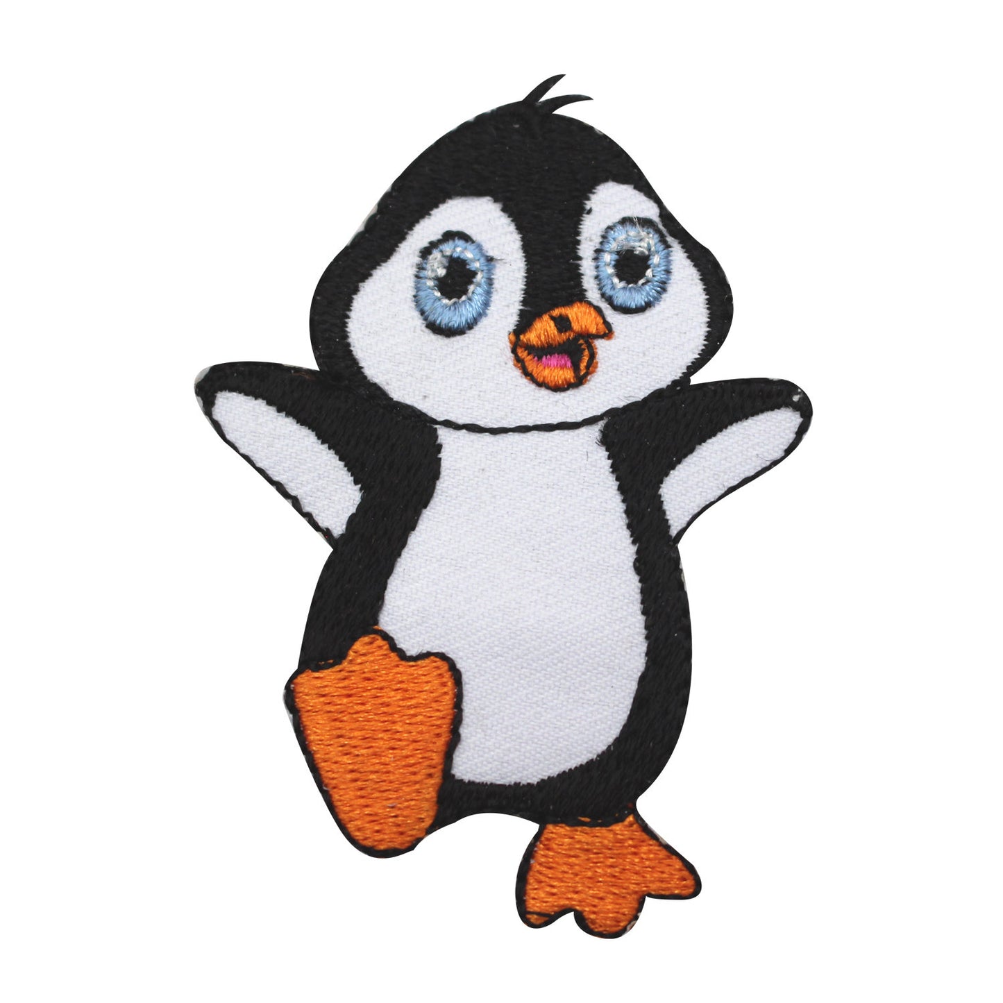 Baby Penguin Dancing patch, Penguin patch, kids rhymes patch Embroidered Iron on Sew on Patch Badge For Clothes etc. 7x5cm