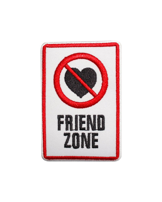 Friend Zone patch, Cool Patch Embroidered Iron on Sew on Patch Badge For Clothes etc. 9x6cm