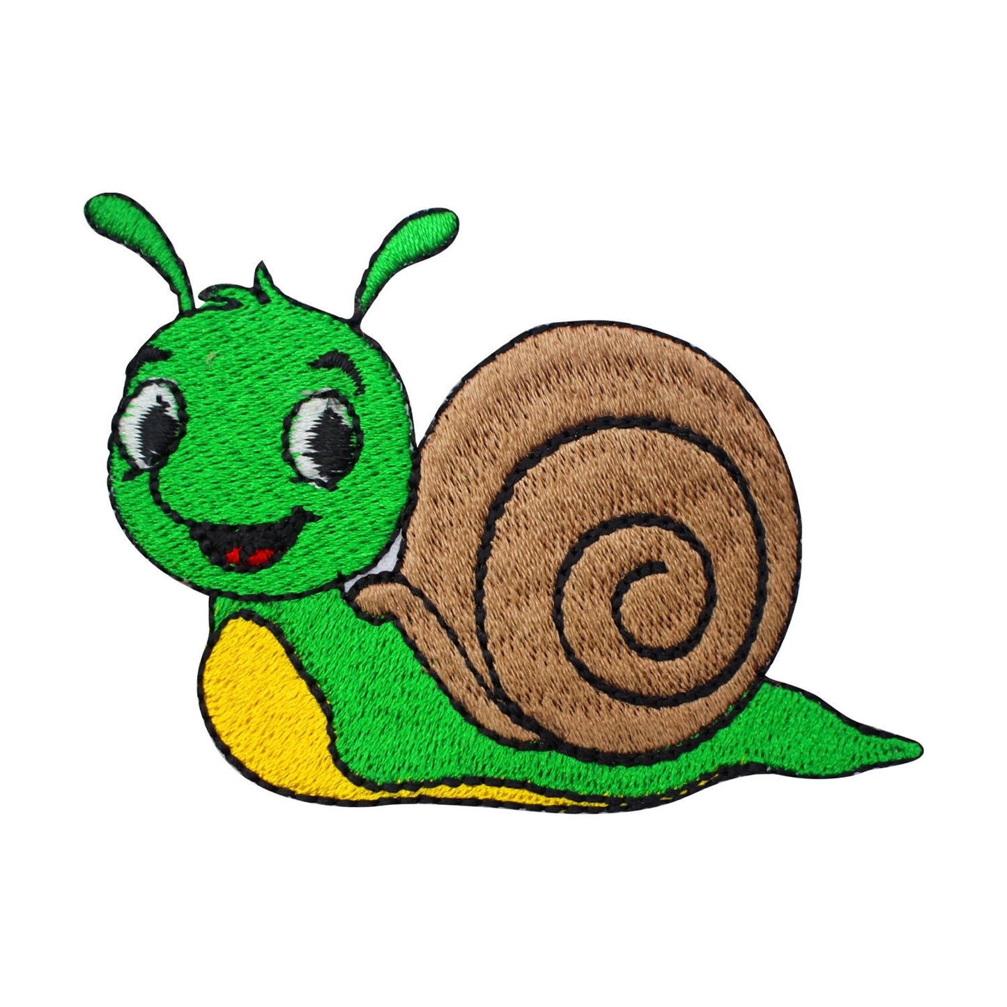 Snail Patch, Cute Snail patch, kids rhymes patch Embroidered Iron on Sew on Patch Badge For Clothes etc. 7x5.5cm