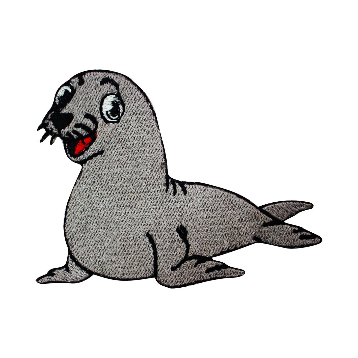 sea lion patch, Cute sea lion pup patch, kids rhymes patch Embroidered Iron on Sew on Patch Badge For Clothes etc. 8x6cm