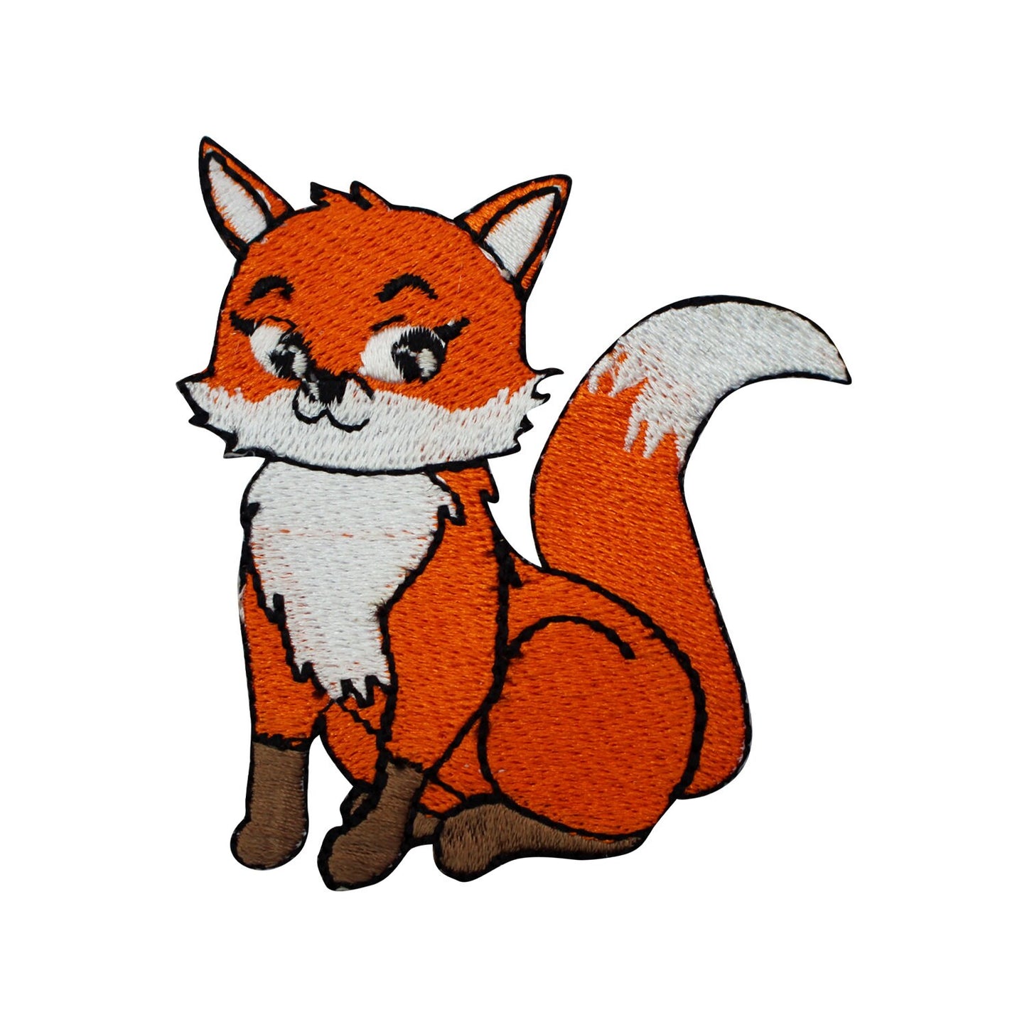 fox patch, cute fox patch, rhymes patch Embroidered Iron on Sew on Patch Badge For Clothes etc. 7.5x6.5cm