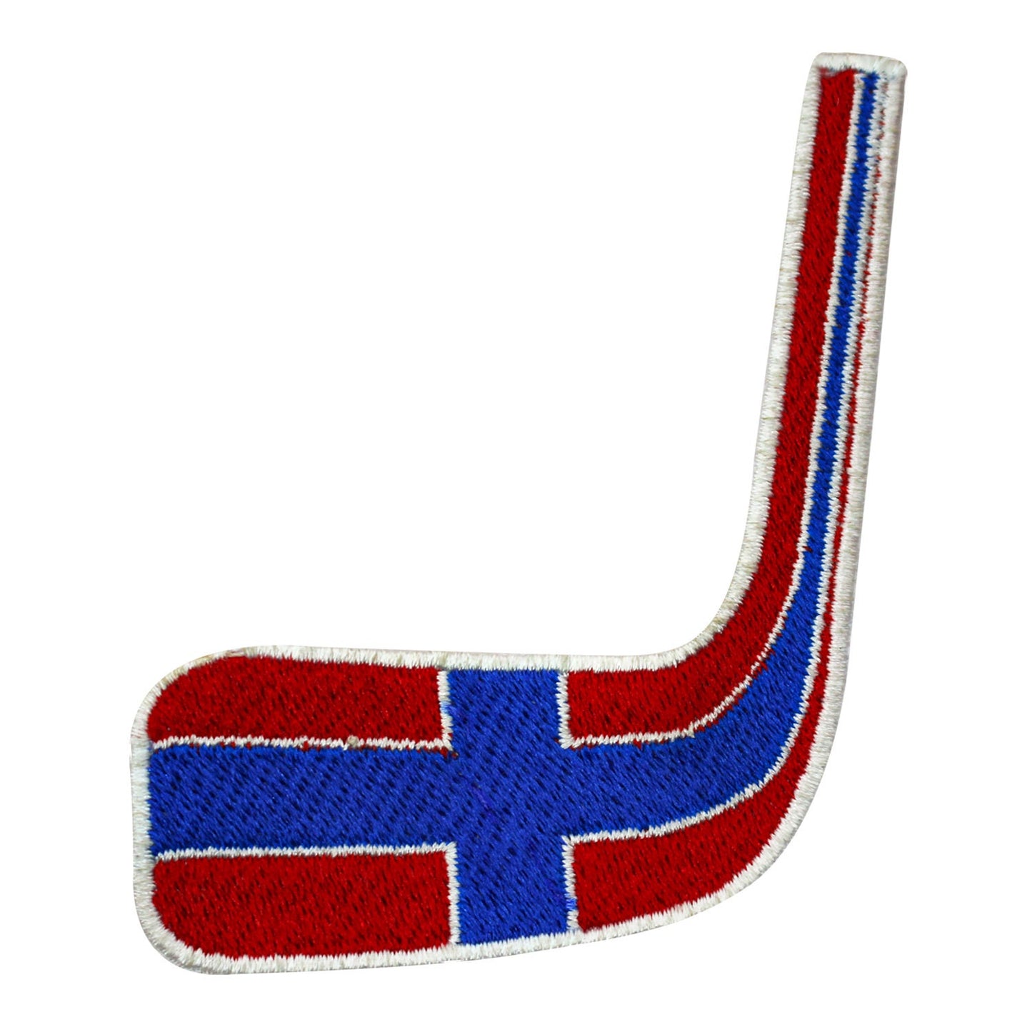 Hockey patch, Hockey sticks patch, Norway FLAG Patch Embroidered Iron on Sew on Patch Badge For Clothes etc. 9X6.5cm