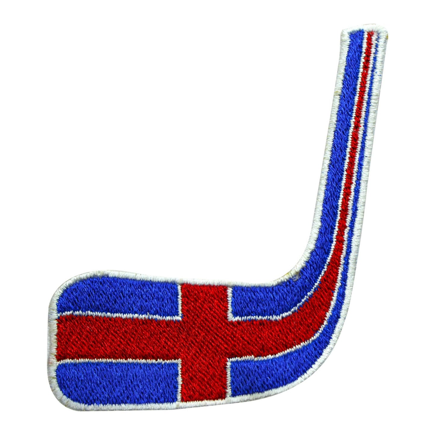 Hockey patch, Hockey sticks patch, ICELAND FLAG Patch Embroidered Iron on Sew on Patch Badge For Clothes etc. 9X6.5cm