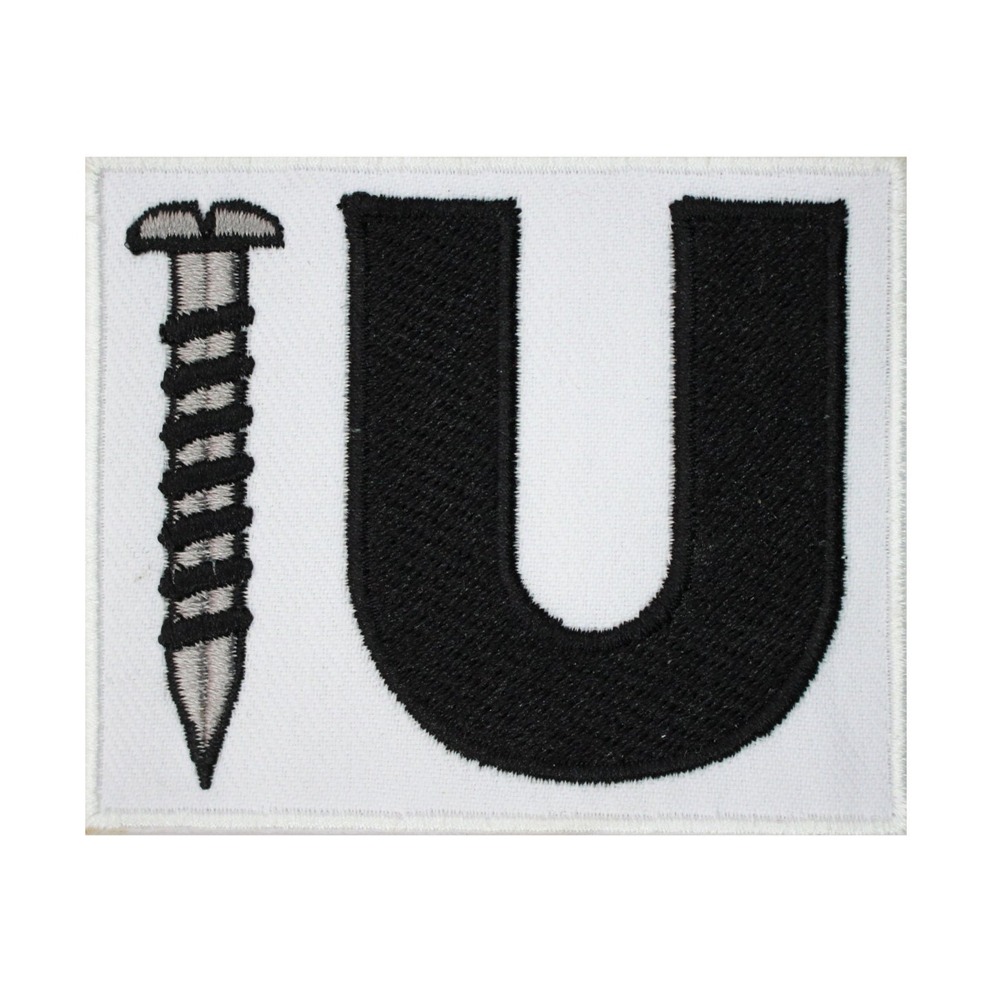 Screw u patch, funky Patch, Cool Patch Embroidered Iron on Sew on Patch Badge For Clothes etc. 7.5x6.5cm