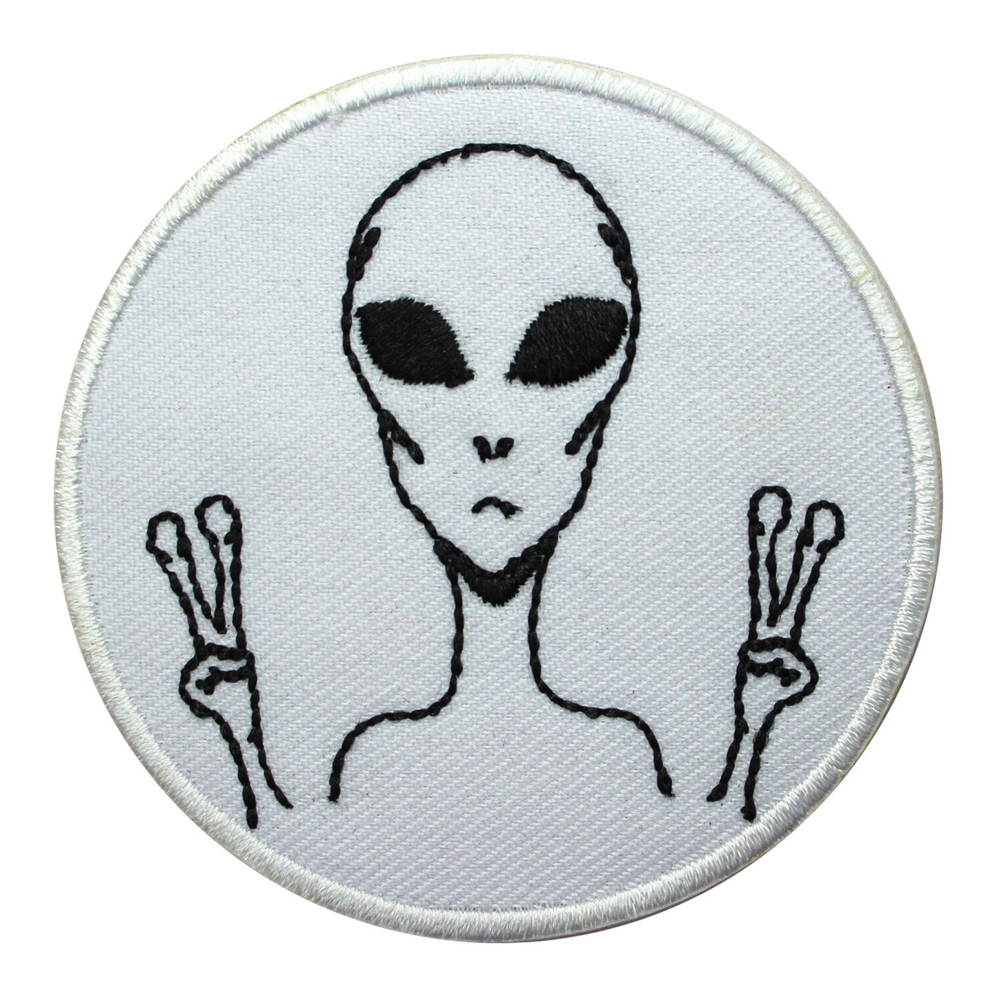 Zombie Victory Sign Patch, Cool Patch Embroidered Iron on Sew on Patch Badge For Clothes etc. 7cm