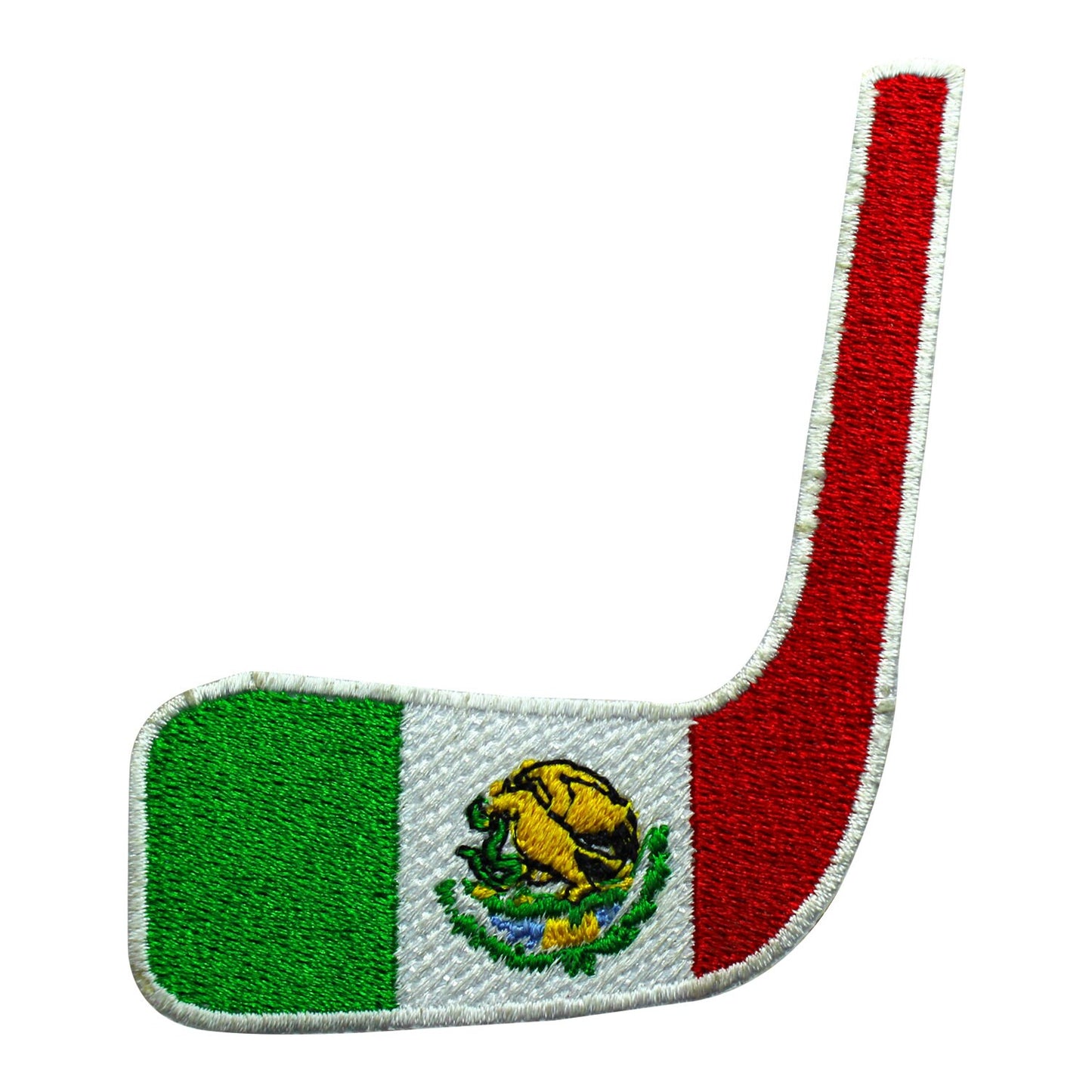 Hockey patch, Hockey sticks patch, Mexico FLAG Patch Embroidered Iron on Sew on Patch Badge For Clothes etc. 9X6.5cm