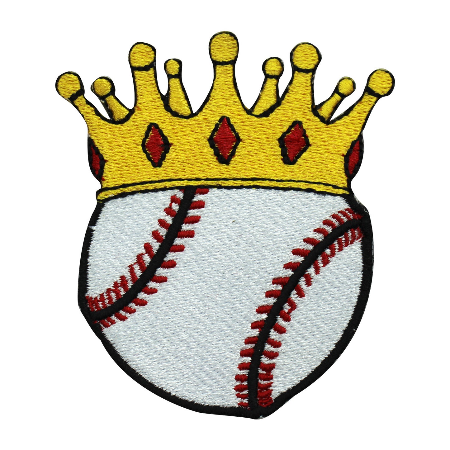 Baseball Crown patch, Baseball patch, Cool Patch Embroidered Iron on Sew on Patch Badge For Clothes etc. 8x6.5cm