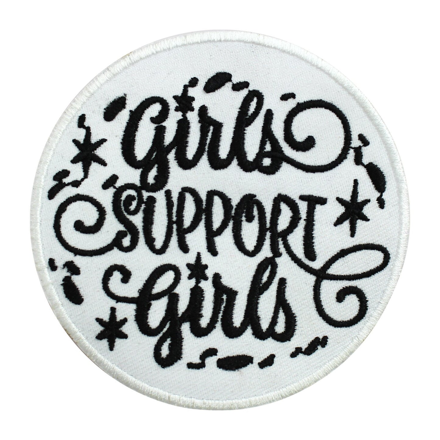 Girls support girls patch, Awareness patch, Brave and strong patch, Embroidered Iron on Sew on Patch Badge For Clothes etc. 9cm