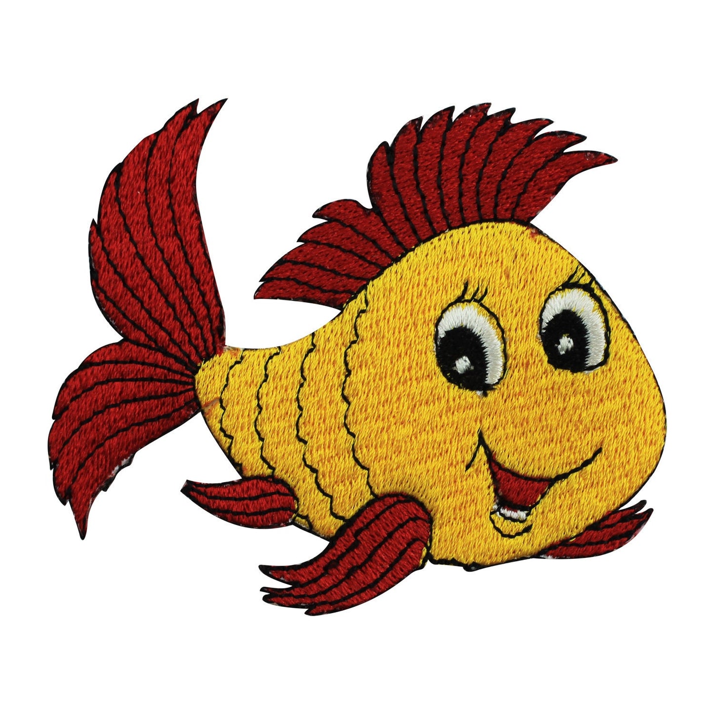 Fish patch, kids rhymes patch Embroidered Iron on Sew on Patch Badge For Clothes etc. 8x7cm