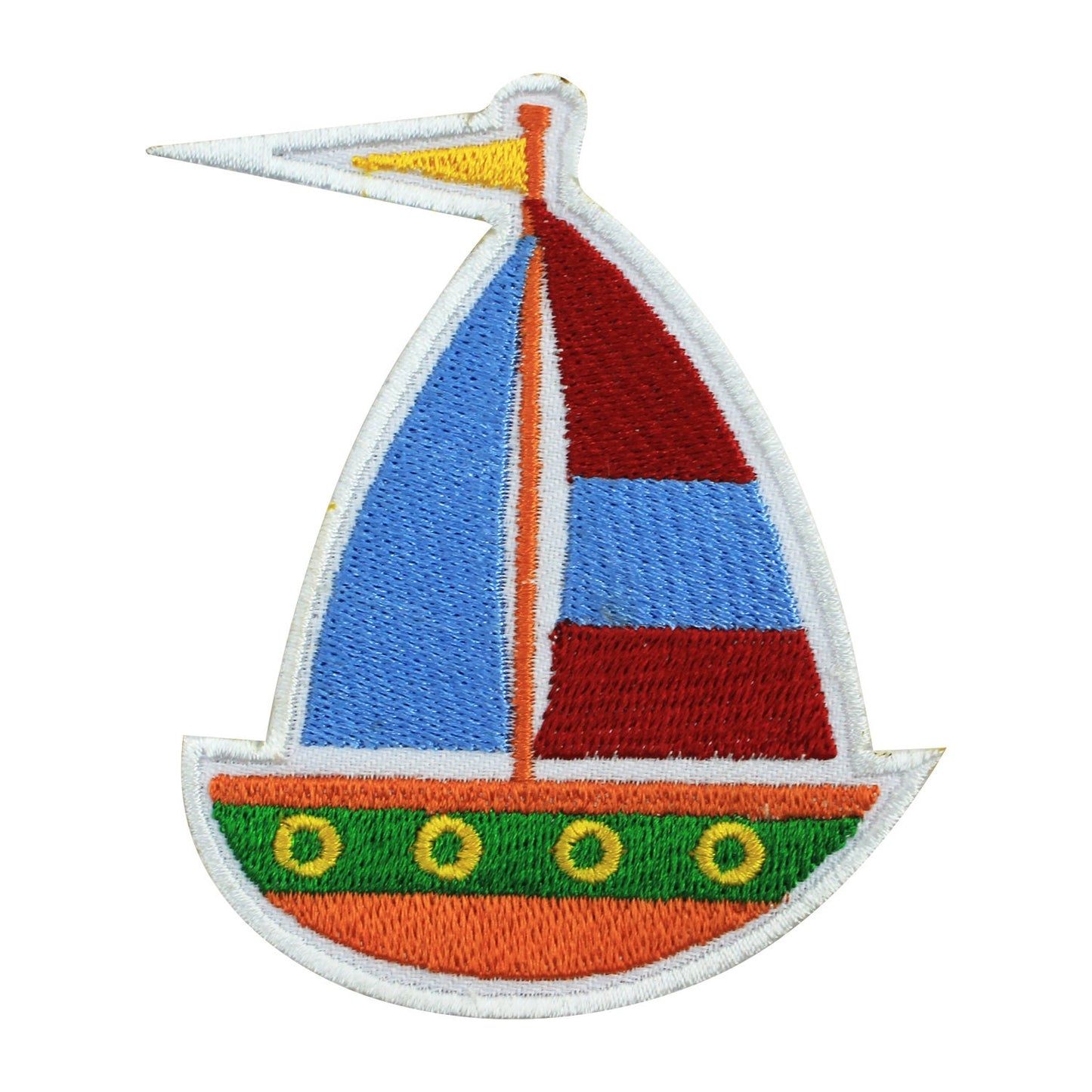 Cartoon Boat Patch, Ship patch, Cartoon patch, kids rhymes patch Embroidered Iron on Sew on Patch Badge For Clothes etc. 8x6.5cm