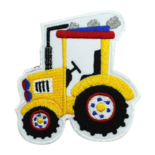 Kids Tractor Patch, Cute tractor patch, kids rhymes patch Embroidered Iron on Sew on Patch Badge For Clothes etc. 8x8cm