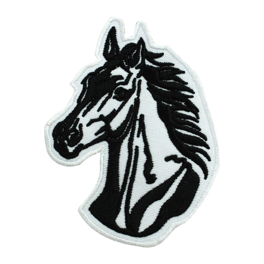 Horse face patch, Cute horse patch, kids rhymes patch Embroidered Iron on Sew on Patch Badge For Clothes etc. 9x7cm