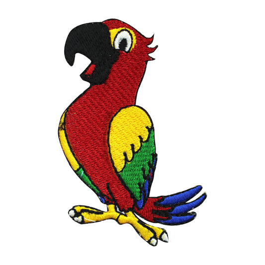 Parrot patch, Cute colorful parrot patch, kids rhymes patch Embroidered Iron on Sew on Patch Badge For Clothes etc. 7.5x5.5cm