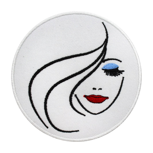 Beauty Patch, sexy girl patch, Cool Patch Embroidered Iron on Sew on Patch Badge For Clothes etc. 9cm