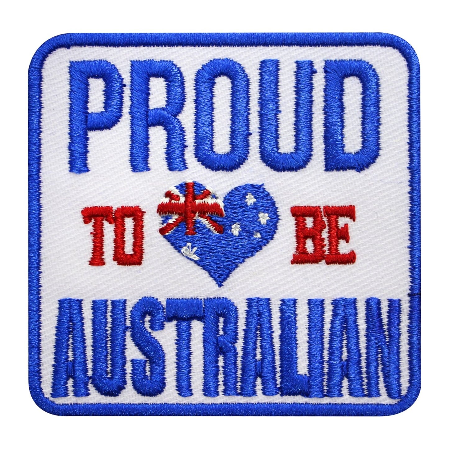 Australian Proud patch, Australian Flag patch Embroidered Iron on Sew on Patch Badge For Clothes etc. 7 cm