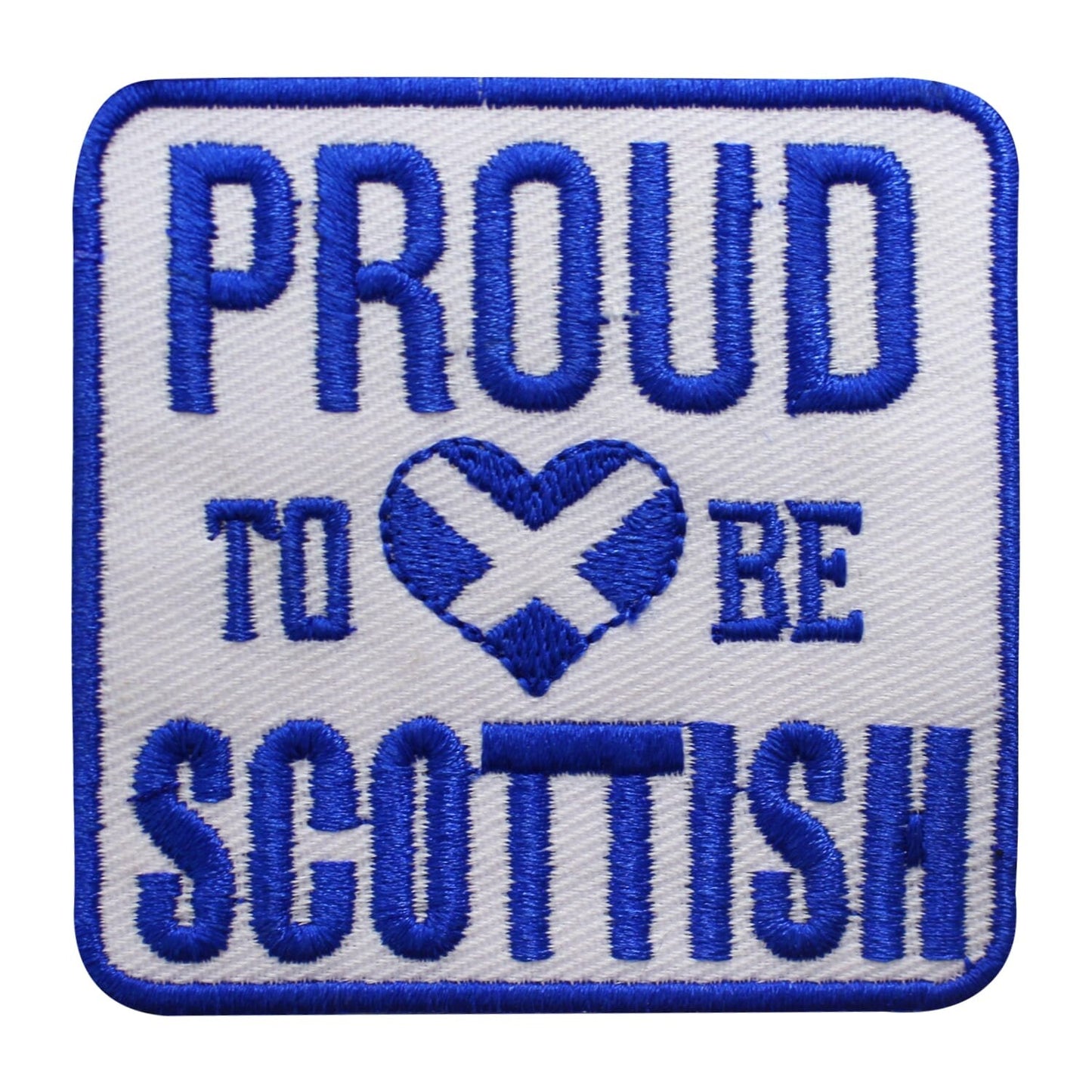 Scottish Proud patch, Scottish Flag patch Embroidered Iron on Sew on Patch Badge For Clothes etc. 7 cm