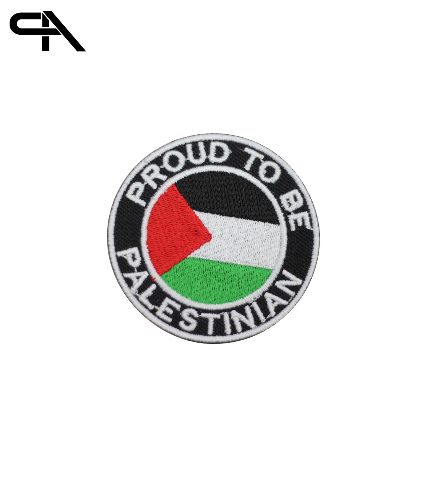 Proud to Be Palestinian- Iron on Patch- sew on patch Flag Embroidered Iron on Sew on Patch Badge For Clothes 7cm